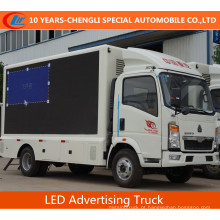HOWO 4X2 LED caminhão de publicidade / LED tela caminhão